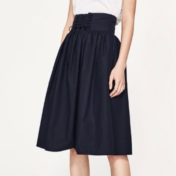 Zara Dresses & Skirts - Zara Corset Waist Skirt